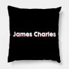 James Charles Tiktoker Throw Pillow Official James Charles Merch