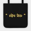 Sips Tea Script Tote Official James Charles Merch