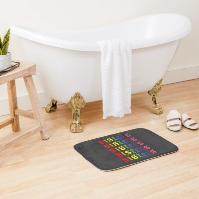 James Charles Sisters Artistry Logo Repeating Bath Mat Official James Charles Merch