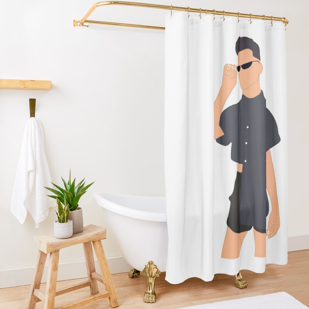 James Charles Artwork Shower Curtain Official James Charles Merch