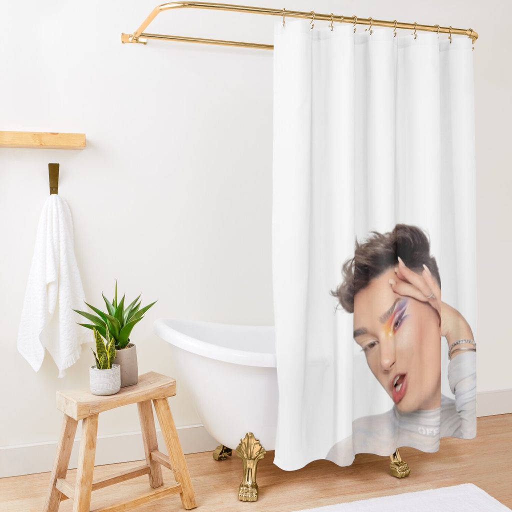 James Charles Shower Curtain Official James Charles Merch