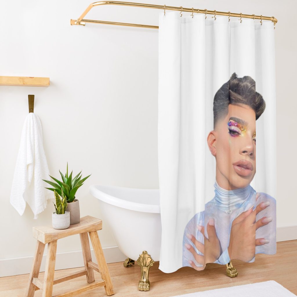 James Charles Shower Curtain Official James Charles Merch