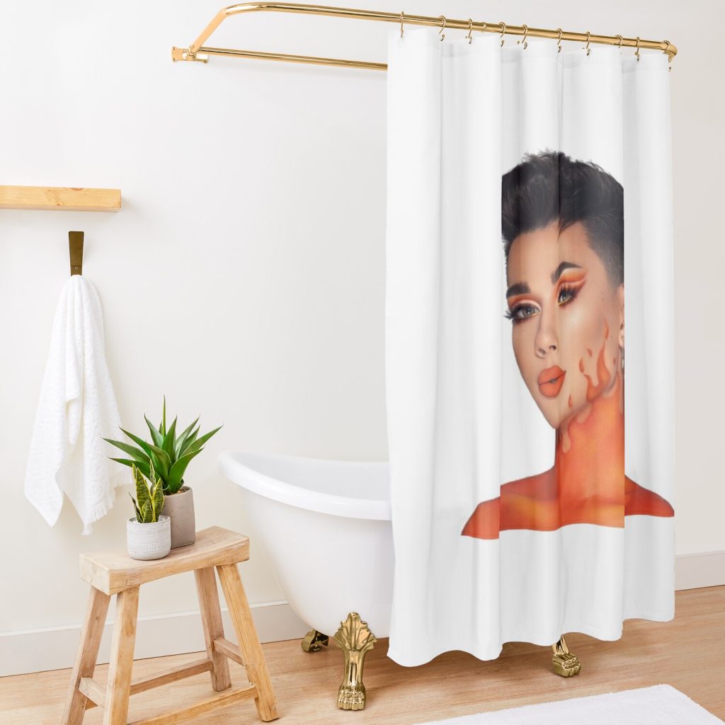 James Charles Shower Curtain Official James Charles Merch