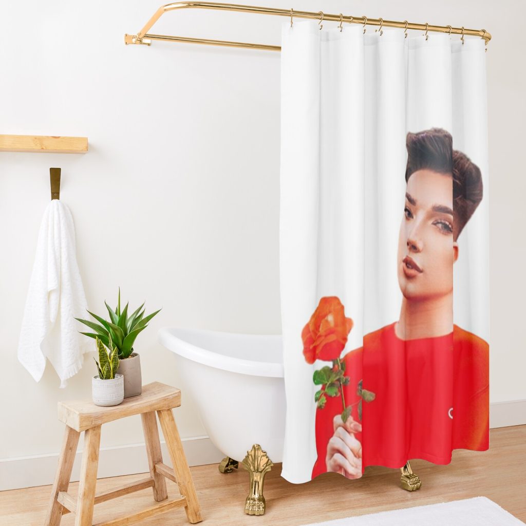 James Charles Shower Curtain Official James Charles Merch